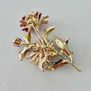 Çiçek Buketi Broş