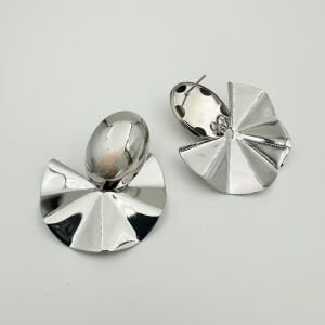 Altın Kaplama Silver Sallantılı Yelpaze Küpe