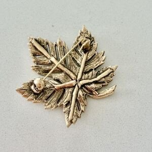 Vintage Yaprak Broş