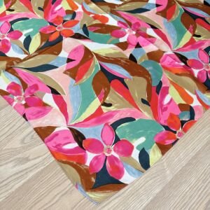 Renkli İpek Saten Fular (70*70cm)
