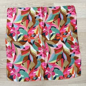 Renkli İpek Saten Fular (70*70cm)