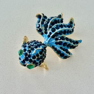 Taşlı Balık Broş