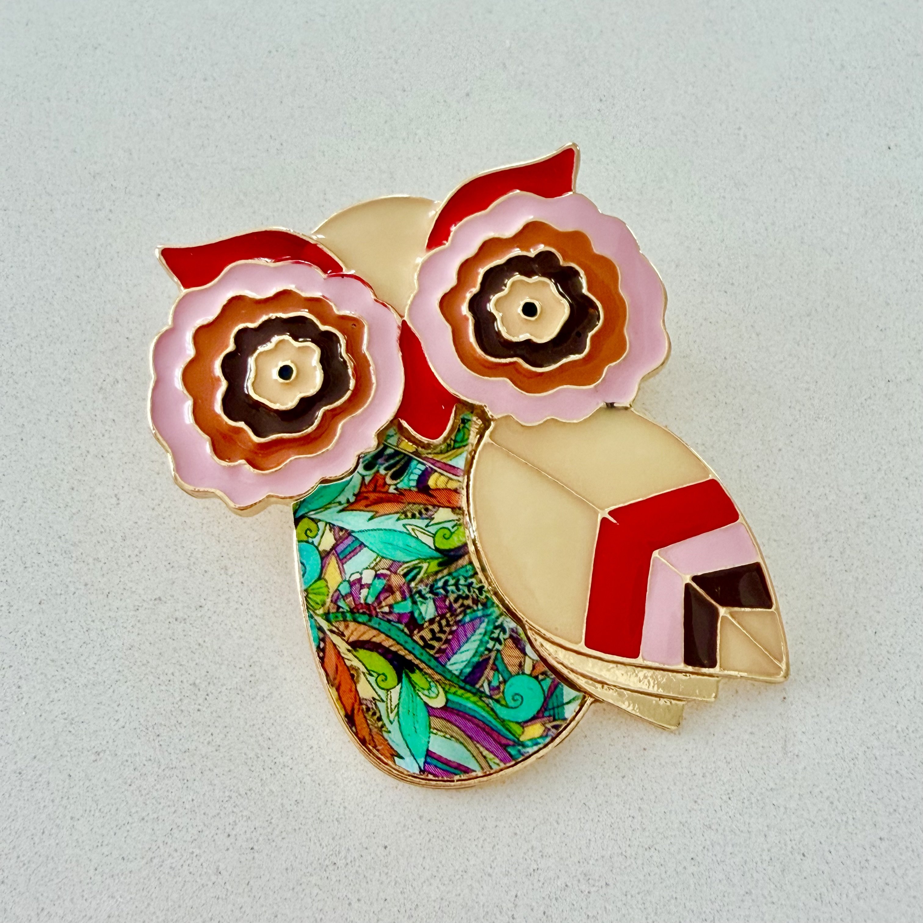 Mineli Baykuş Broş