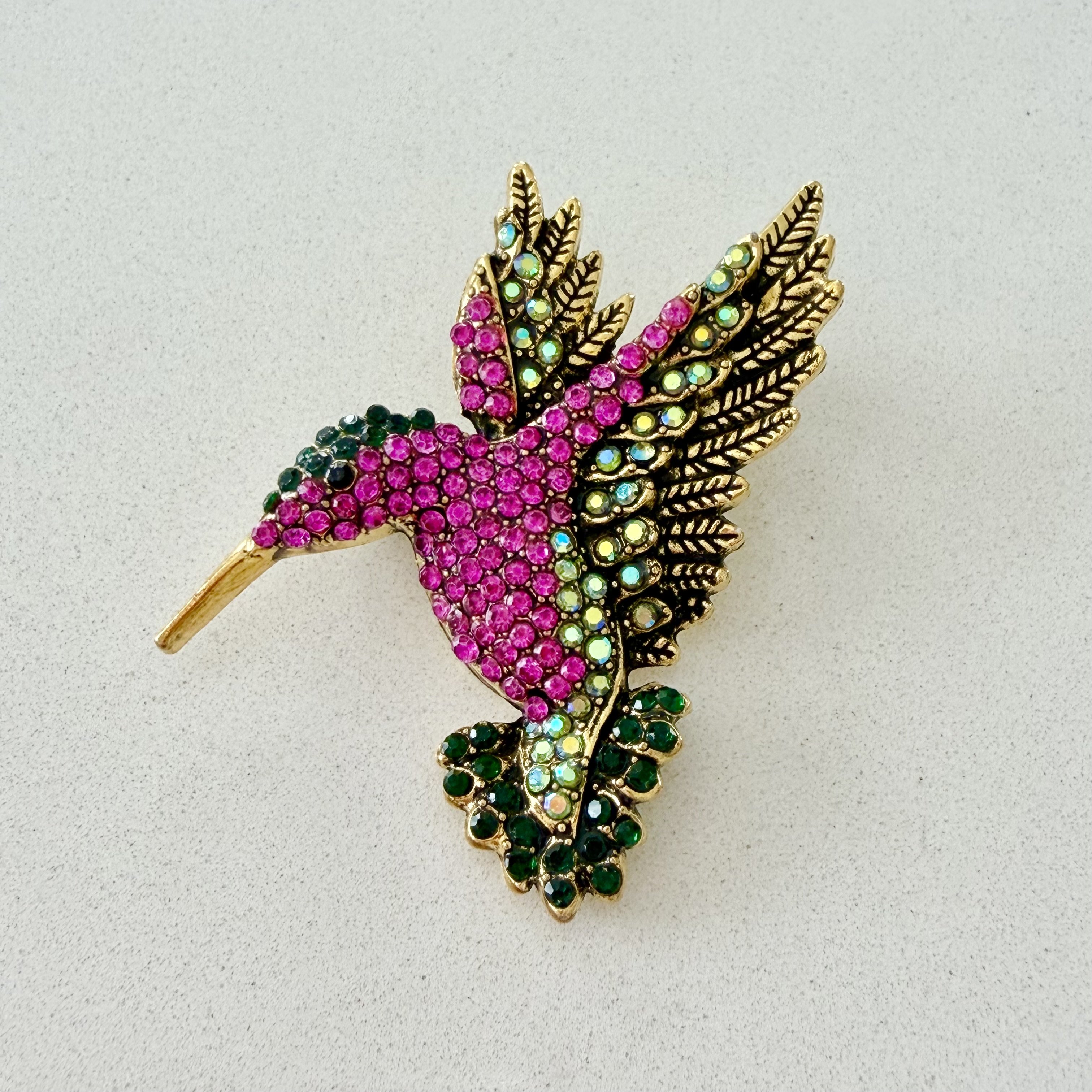 Taşlı Anka Kuşu Broş