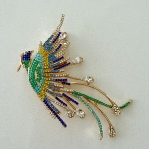 Taşlı Anka Kuşu Broş