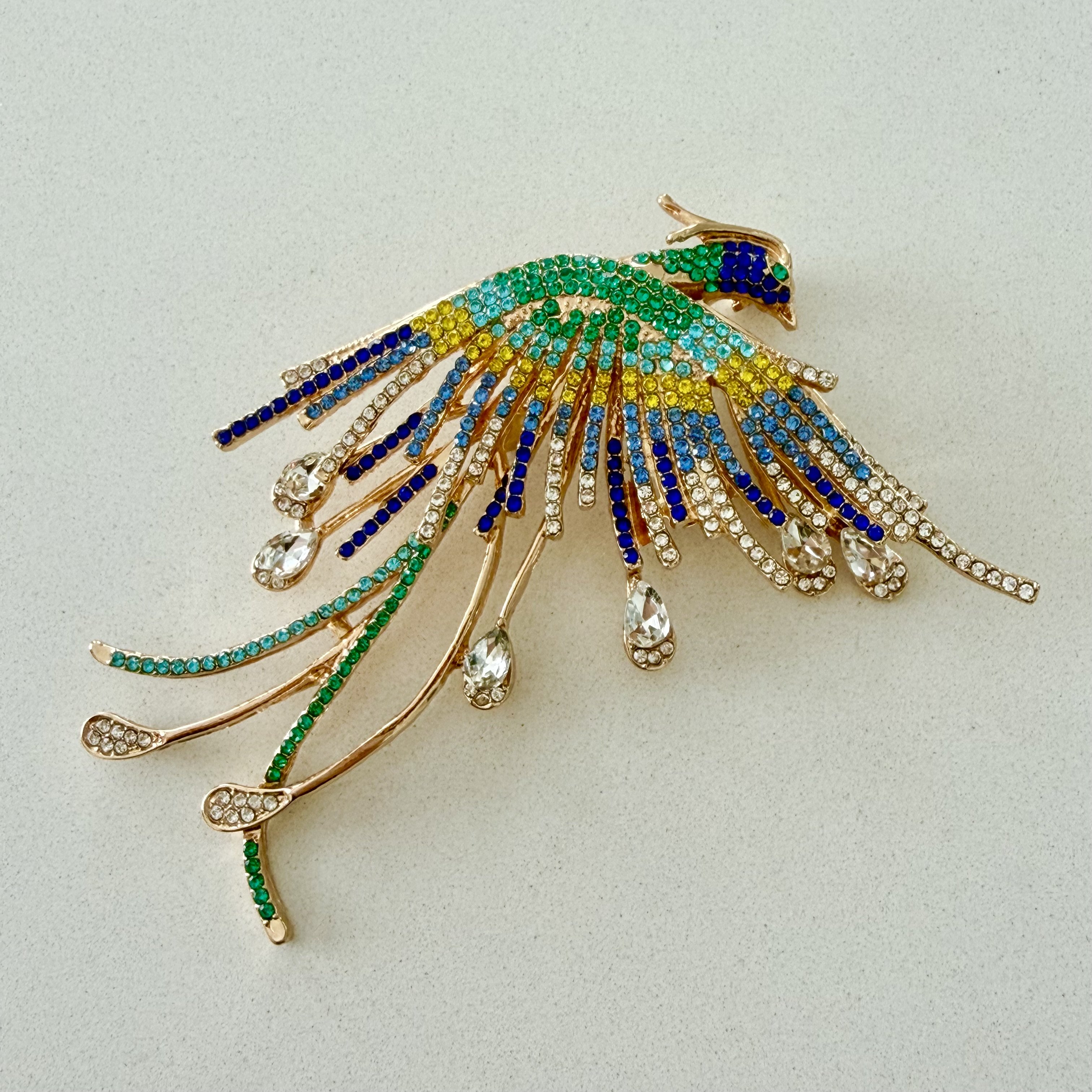 Taşlı Anka Kuşu Broş