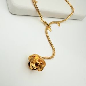 Özel Seri Gül Kolye -gold-
