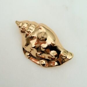 Gold Deniz Kabuğu Broş