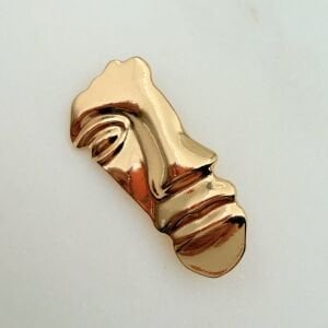 Gold Face Broş