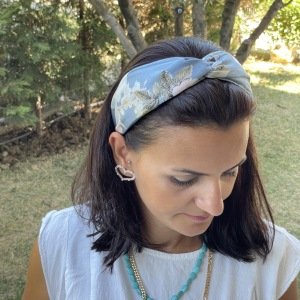 Açelya Desenli Bandana Taç