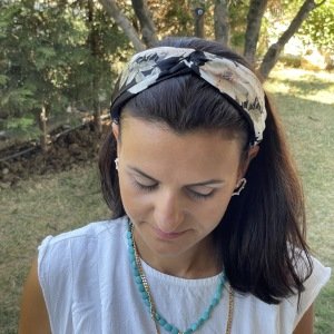 Açelya Desenli Bandana Taç