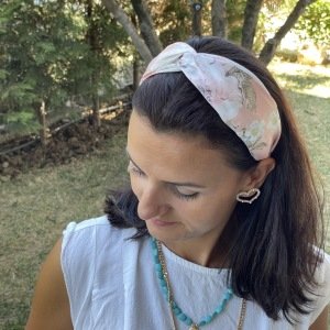 Açelya Desenli Bandana Taç