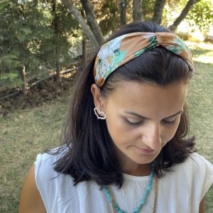 Açelya Desenli Bandana Taç