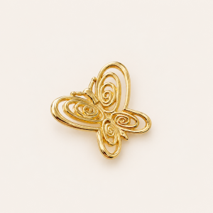 Gold Kelebek Broş