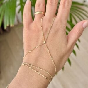 Altın Kaplama Pul Detaylı Şahmeran