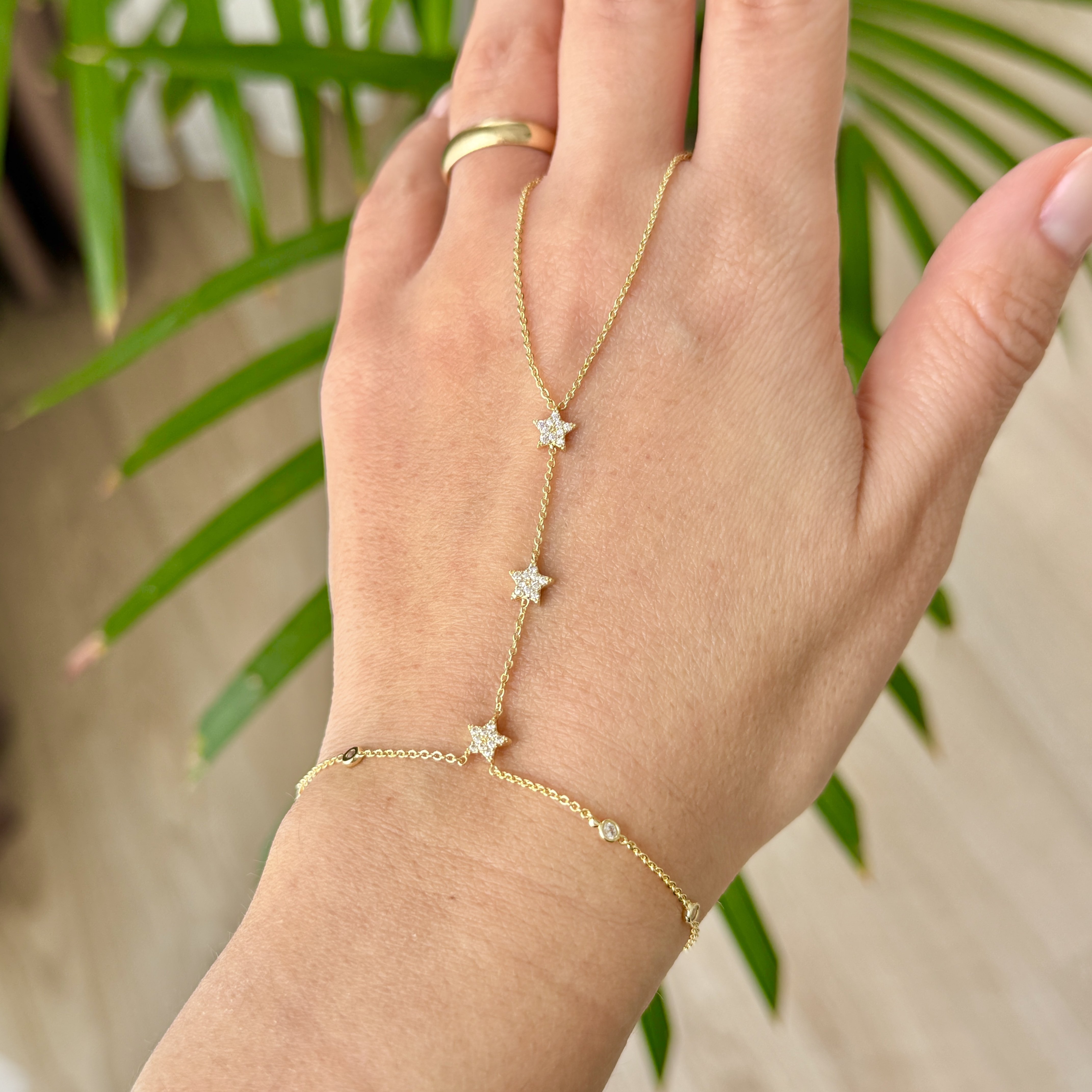 Altın Kaplama Taşlı Yıldızlı Şahmeran