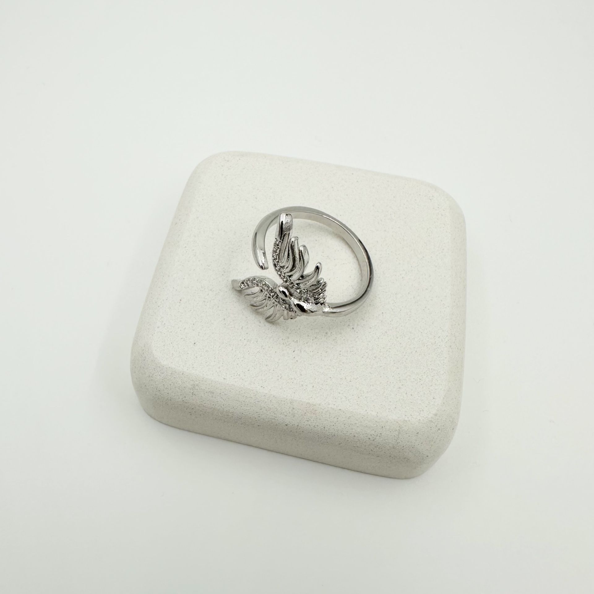 Özel Seri Marka Model Melek Yüzük -silver-