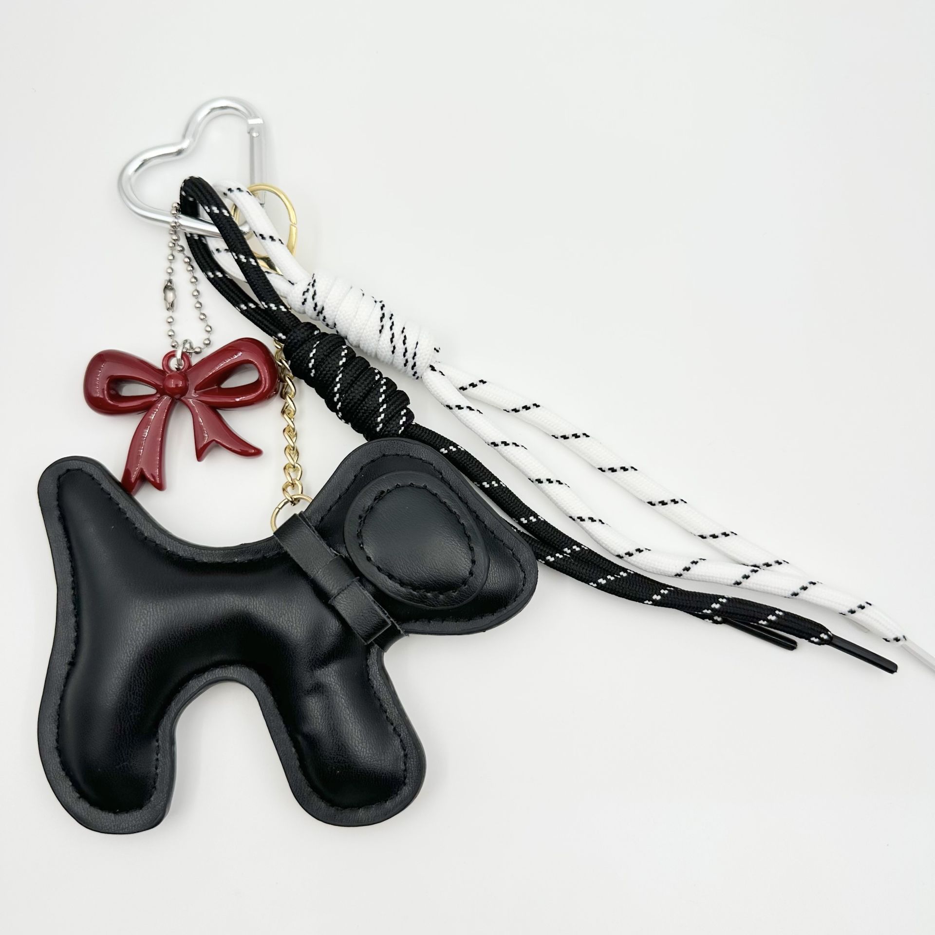 Kırmızı Fiyonk Detaylı Köpek Çanta Aksesuarı