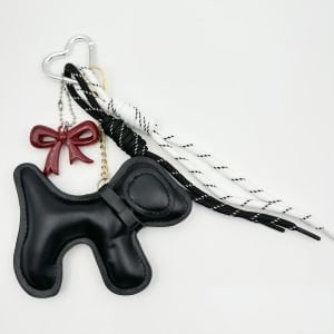 Kırmızı Fiyonk Detaylı Köpek Çanta Aksesuarı