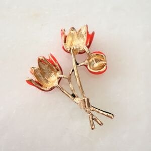 Kırmızı Lale Broş