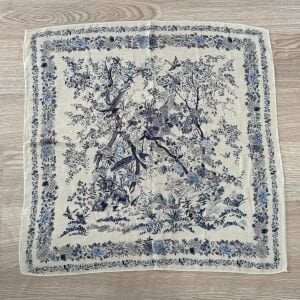 Çiçek Desenli Pamuklu Şal 70*70cm