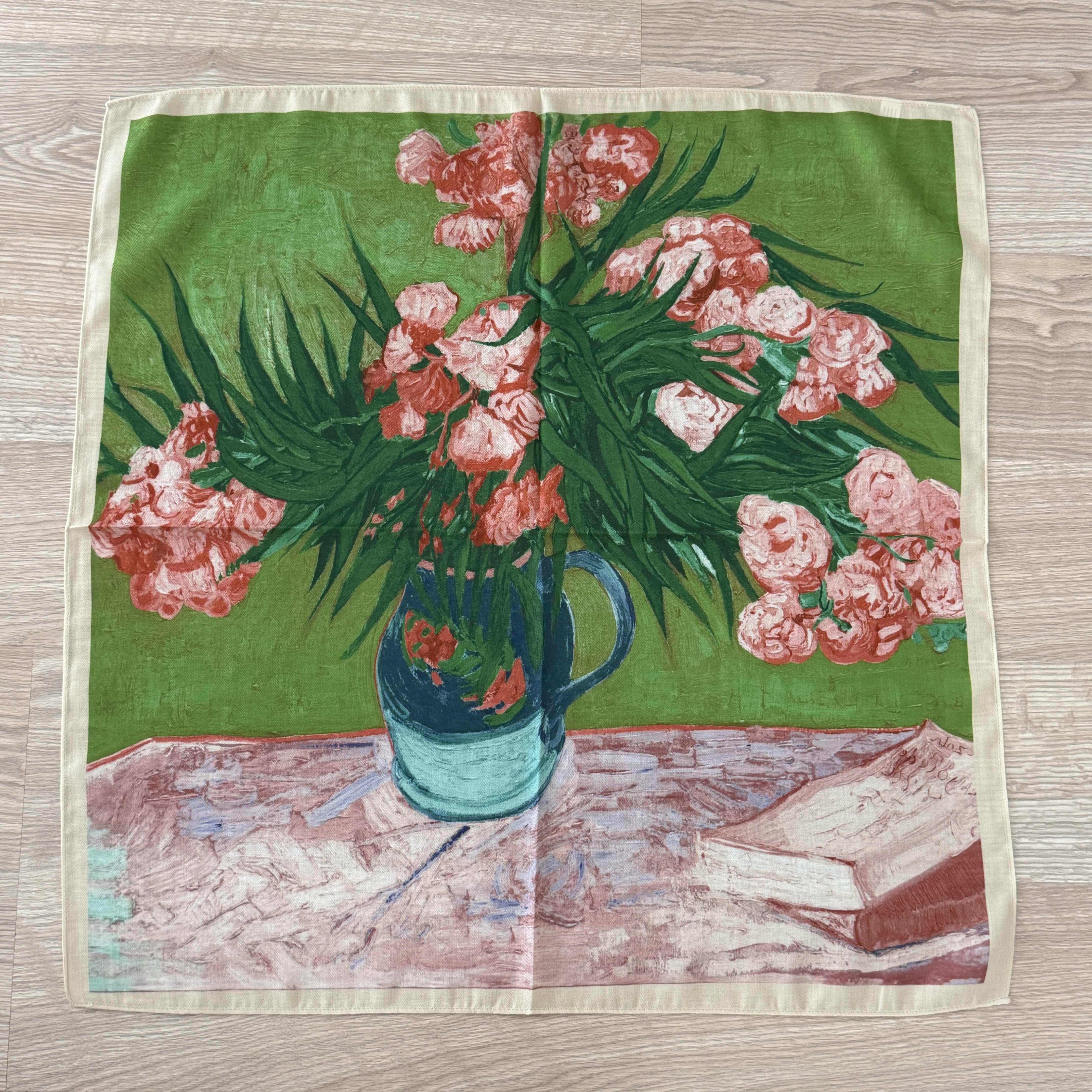 Çiçekli Pamuklu Şal 70*70cm