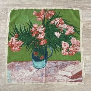 Çiçekli Pamuklu Şal 70*70cm