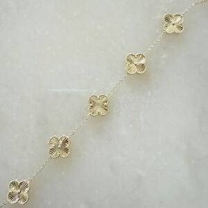 Özel Seri Gold Yonca Bileklik