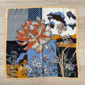 Renkli Çiçekli Pamuklu Şal 70*70cm