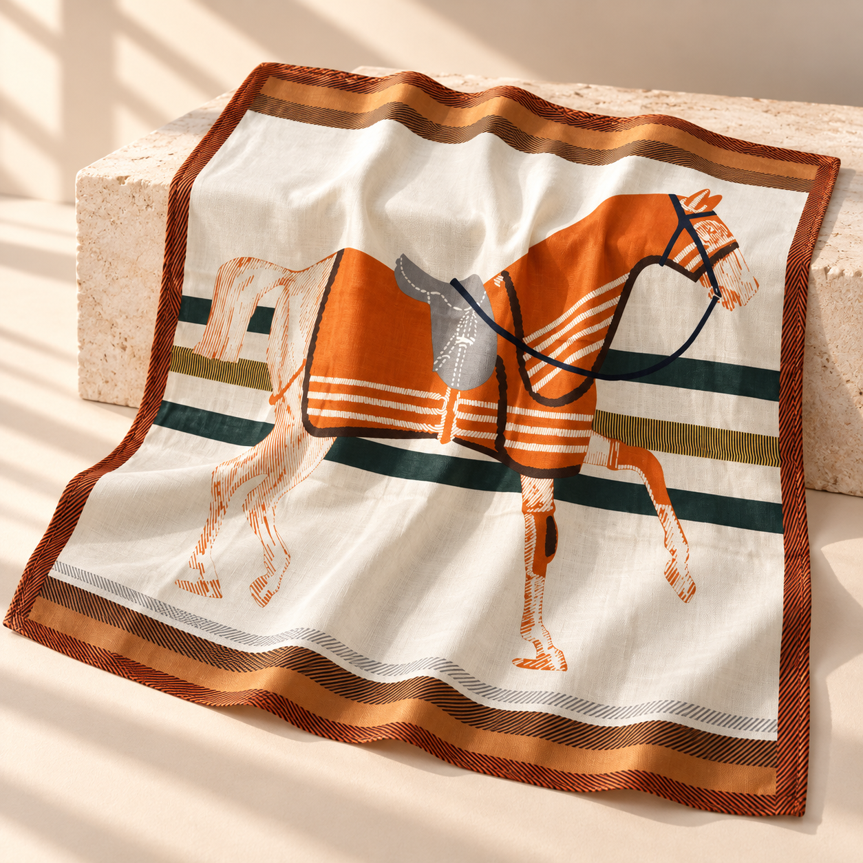 Marka Model Pamuklu Şal 90*90cm