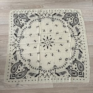 Krem Rengi Marka Model Pamuklu Şal 90*90cm