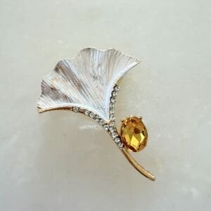 Yelpaze Çiçeği Broş