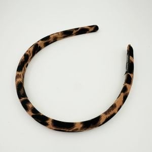 Kahverengi Leopar Desenli İnce Taç