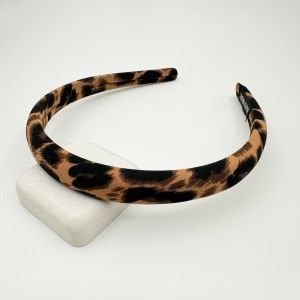 Kahverengi Leopar Desenli İnce Taç