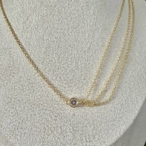 Özel Seri Tasarım Tek Taşlı Kolye