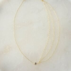 Özel Seri Tasarım Tek Taşlı Kolye