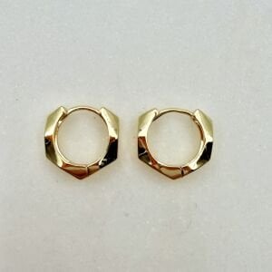 Özel Seri Prizma Halka Küpe 1.5cm