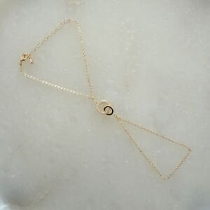 Altın Kaplama Taşlı Halka Detaylı Şahmeran