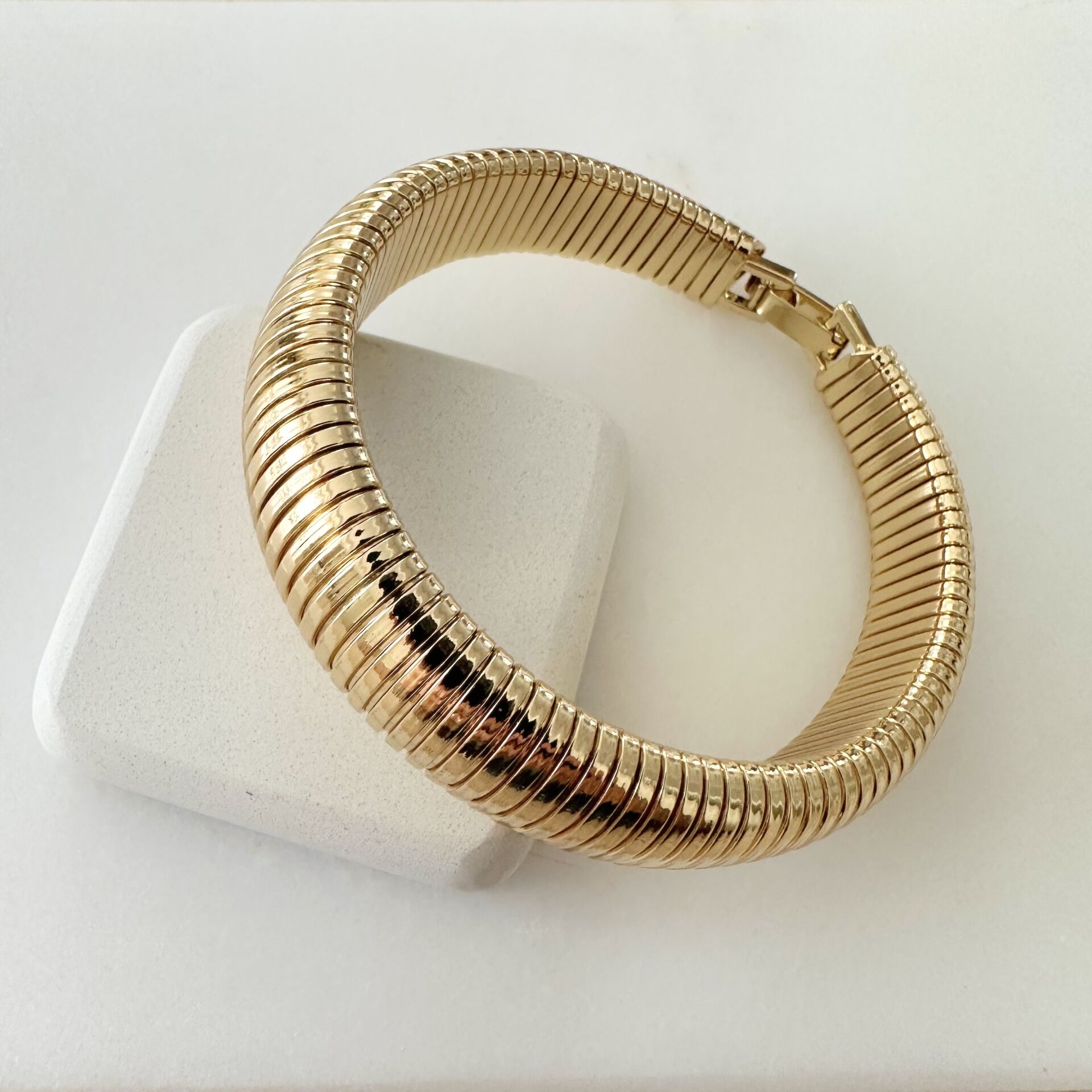 Altın Kaplama Tırtıklı Bileklik -gold-