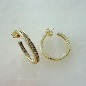 Özel Seri Taşlı Halka Küpe