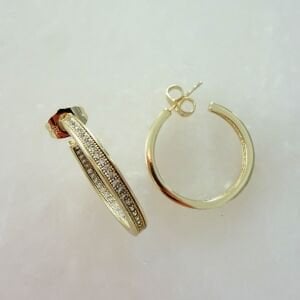 Özel Seri Taşlı Halka Küpe