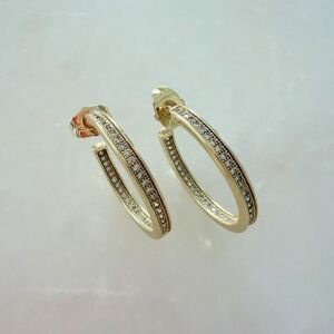 Özel Seri Taşlı Halka Küpe