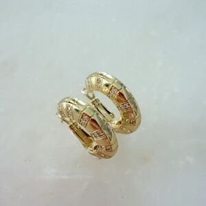 Özel Seri Bombeli Taşlı Halka Küpe