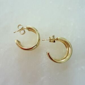 Özel Seri Kenarları Mat Halka Küpe