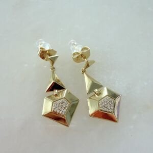 Özel Seri Üçgen Kesim Küpe