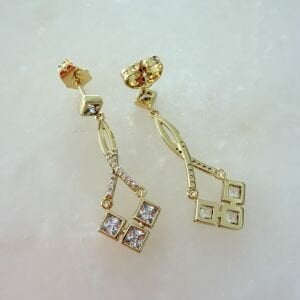 Özel Seri Taşlı Sallantılı Küpe