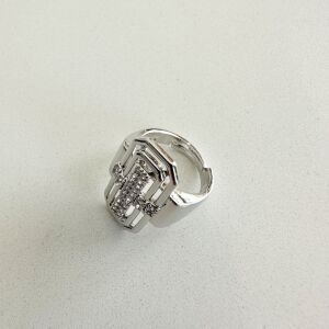 Özel Seri Dikdörtgen Taşlı Yüzük -silver-