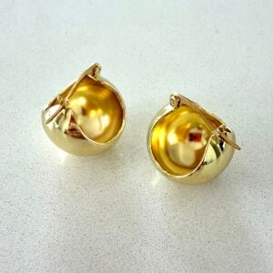 Altın Kaplama Top Küpe Küçük Boy 1,8cm