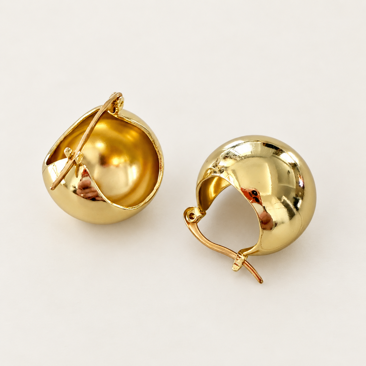 Altın Kaplama Top Küpe Gold 2,5cm