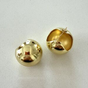 Altın Kaplama Top Küpe Gold 2,5cm